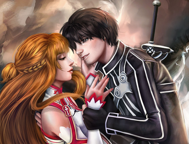 Обои картинки фото аниме, sword art online, арт, асуна, карито