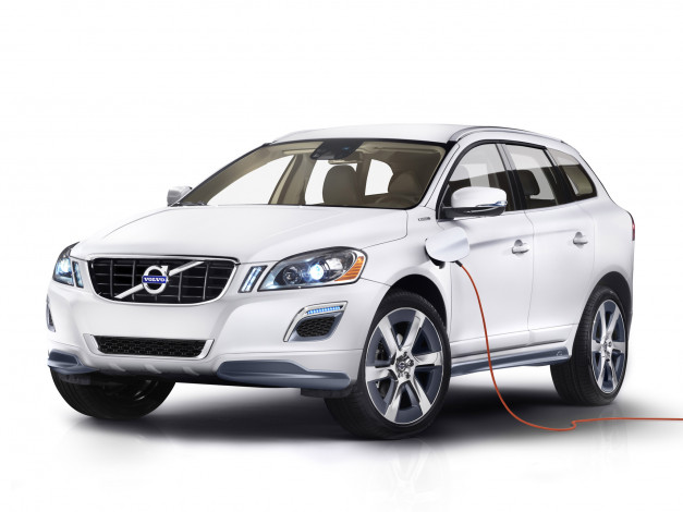 Обои картинки фото volvo xc60 plug in hybrid concept 2012, автомобили, volvo, plug, in, hybrid, xc60, 2012, concept