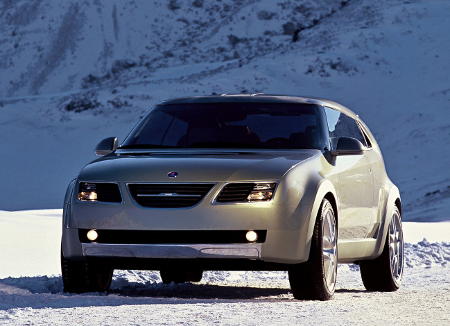 Обои картинки фото saab 9-3x concept 2002, автомобили, saab, 2002, concept, 9-3x