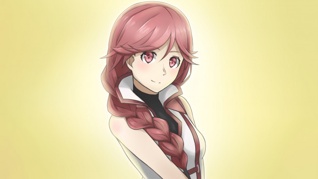 Обои картинки фото аниме, unknown,  другое, фон, взгляд, девушка