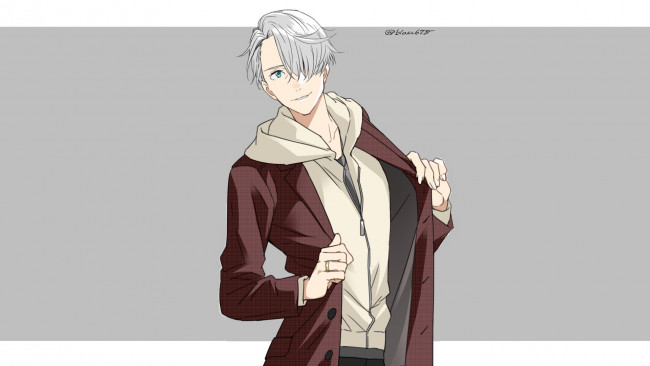 Обои картинки фото аниме, yuri on ice, виктор, никифоров