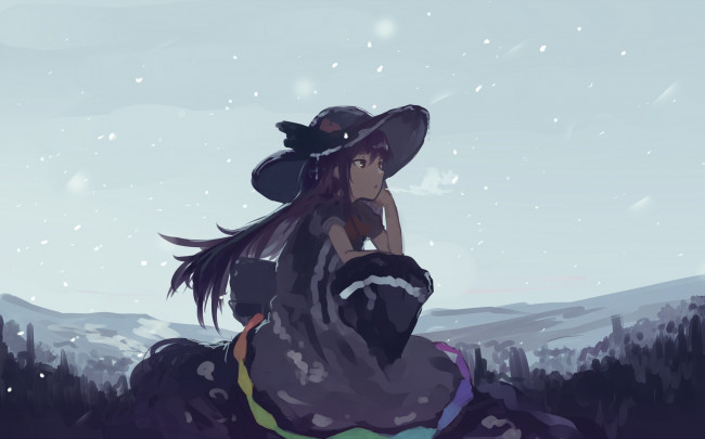 Обои картинки фото аниме, touhou, hinanawi, tenshi