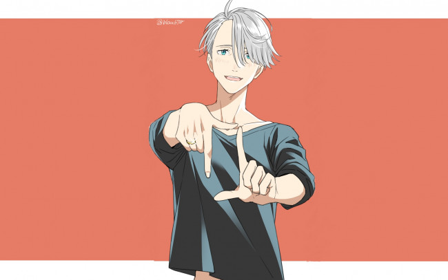 Обои картинки фото аниме, yuri on ice, виктор, никифоров