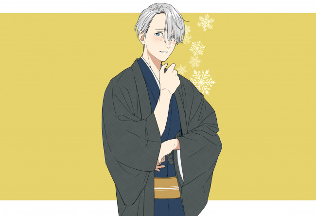 Обои картинки фото аниме, yuri on ice, виктор, никифоров