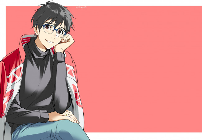 Обои картинки фото аниме, yuri on ice, катсуки, юри
