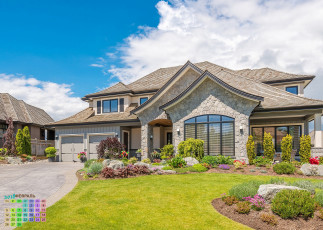 Картинка календари города лужайка дом 2018