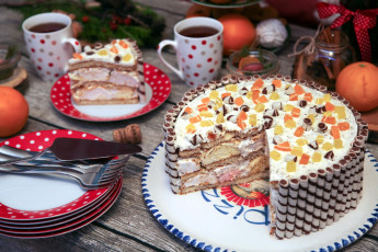 Картинка еда торты торт многослойный