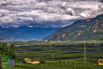 Картинка италия календари природа дом облака растения гора 2018