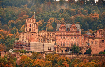 Картинка города гейдельберг+ германия башня