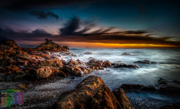 Картинка новая+зеландия календари природа камни водоем 2018