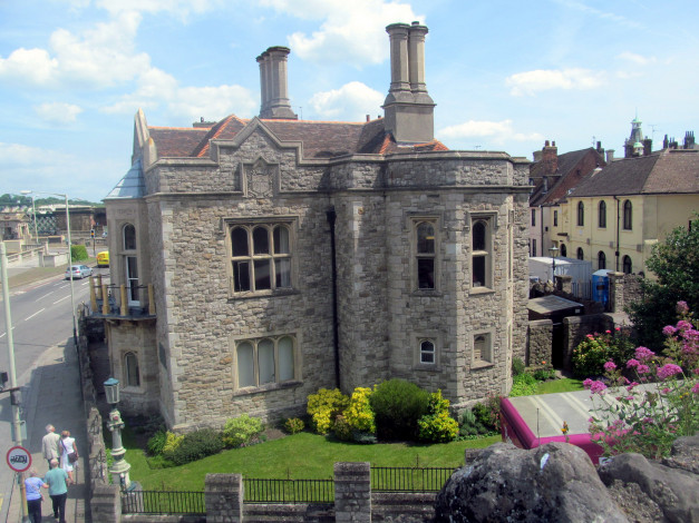Обои картинки фото stone house, rochester, kent, uk, города, - здания,  дома, stone, house