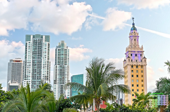 Обои картинки фото календари, города, облака, деревья, здание, 2018