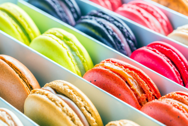 Обои картинки фото еда, макаруны, ассорти