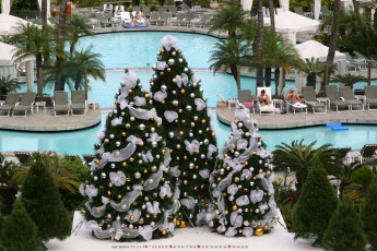 Картинка календари праздники +салюты курорт бассейн шар игрушка елка