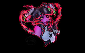 Картинка видео+игры league+of+legends девушка сердечко evelynn