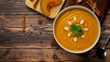 Картинка еда первые+блюда тыквенный крем-суп