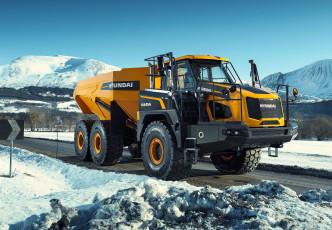 обоя техника, строительная техника, hyundai