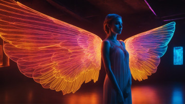 Картинка 3д+графика ангел+ angel нейросети графика нейроарт ai art нейронные сети рисунки нейро искусство