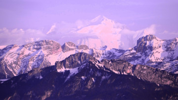 Картинка природа горы снег