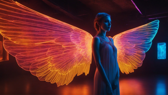 Обои картинки фото 3д графика, ангел , angel, нейросети, графика, нейроарт, ai, art, нейронные, сети, рисунки, нейро, искусство