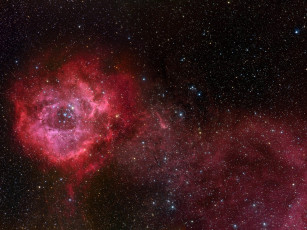 Картинка туманность розетка космос галактики туманности