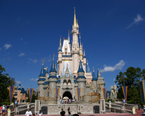 Картинка disneyland cinderella castle города диснейленд