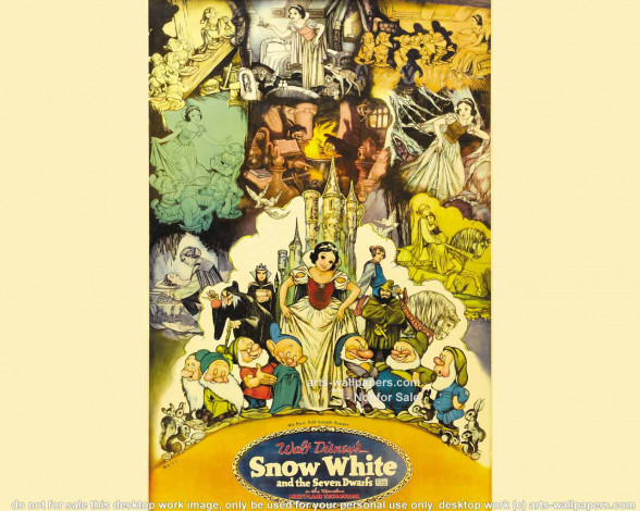 Обои картинки фото мультфильмы, snow, white, and, the, seven, dwarfs