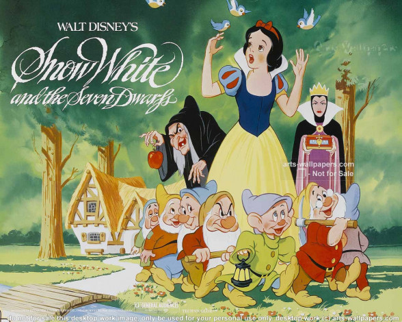 Обои картинки фото мультфильмы, snow, white, and, the, seven, dwarfs