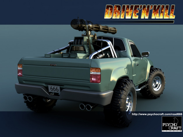 Обои картинки фото drive`n`kill, road, 666, видео, игры