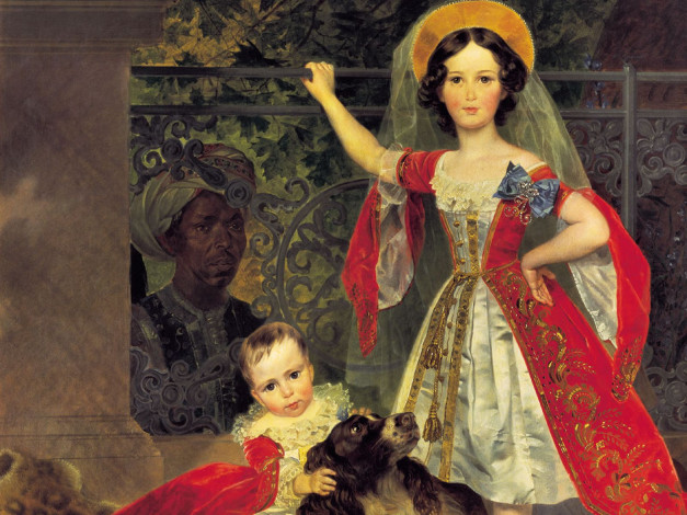 Обои картинки фото карл, брюллов, рисованные