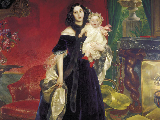 Обои картинки фото карл, брюллов, рисованные