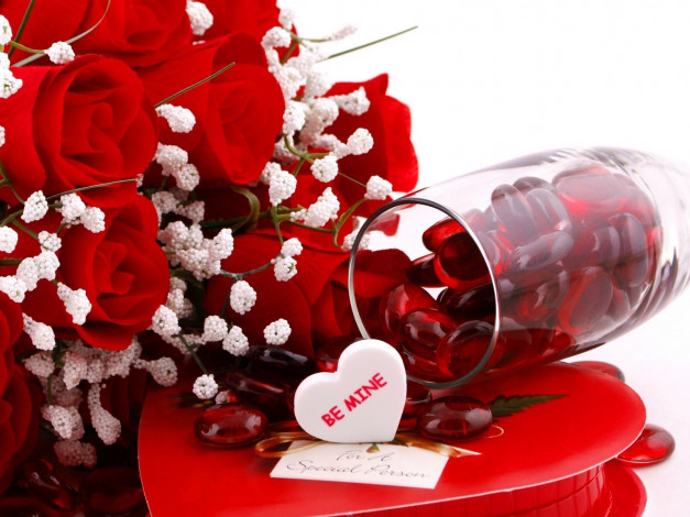 Обои картинки фото праздничные, день, св, валентина, сердечки, любовь