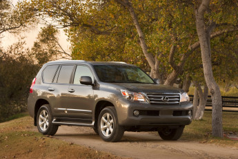 Картинка 2010+lexus+gx460 автомобили lexus деревья дорога