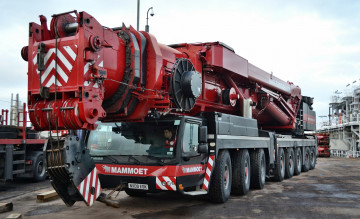 обоя mammoet liebherr ltm1500, техника, краны, тяжелый, самоходный, кран, автошасси