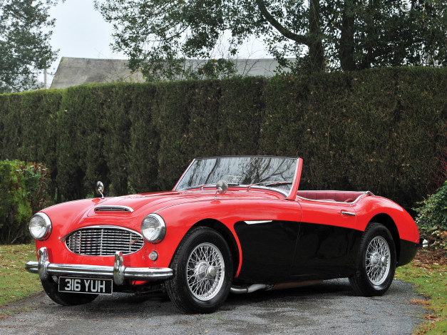Обои картинки фото автомобили, austin, austin-healy, 1957г, 100, austin-healey