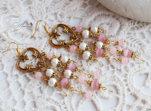 Обои картинки фото разное, украшения,  аксессуары,  веера, серьги