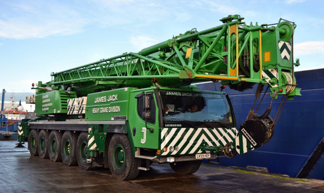 Обои картинки фото james jack liebherr ltm1500, техника, краны, тяжелый, самоходный, кран, автошасси