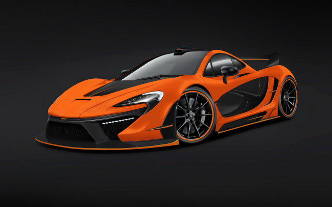 Обои картинки фото 2014 mclaren p1 night glow, автомобили, 3д, оранжевый, mclaren, тюнинг