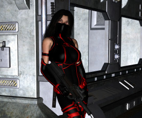 Картинка 3д+графика люди+ people взгляд фон девушка