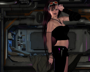 Картинка 3д+графика люди+ people фон взгляд девушка