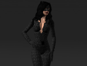 Картинка 3д+графика люди+ people фон взгляд девушка маска