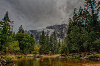 Картинка природа реки озера горы лес река тучи