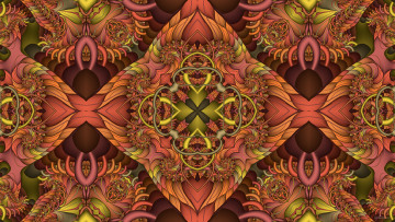 Картинка 3д+графика фракталы+ fractal цвета фон узор