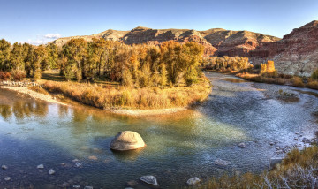 Картинка природа реки озера река лес осень