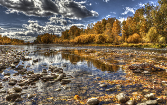 Обои картинки фото природа, реки, озера, лес, осень, река