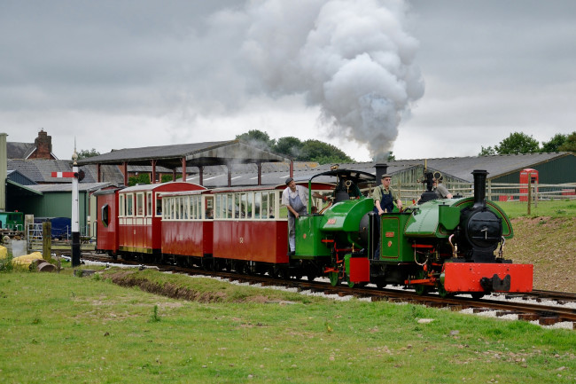 Обои картинки фото техника, паровозы, дорога, паровоз, железная