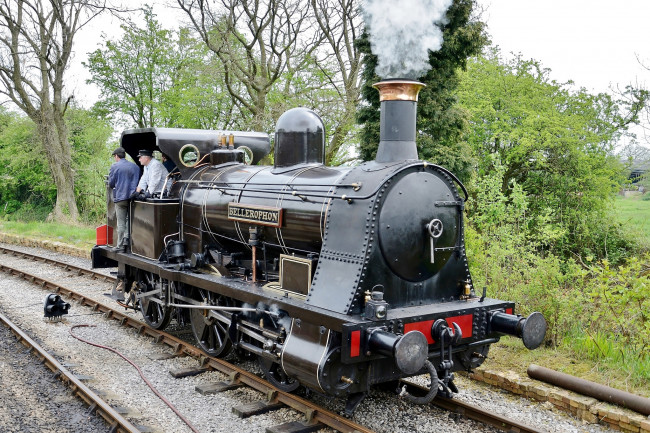 Обои картинки фото техника, паровозы, паровоз, дорога, железная