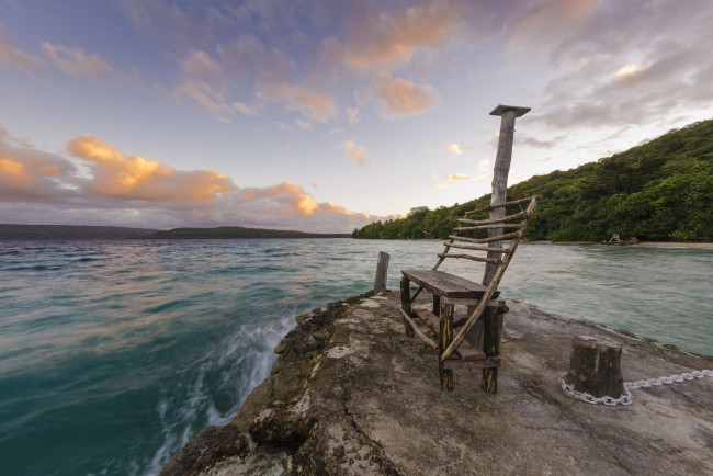 Обои картинки фото природа, реки, озера, скамейка, лес, река