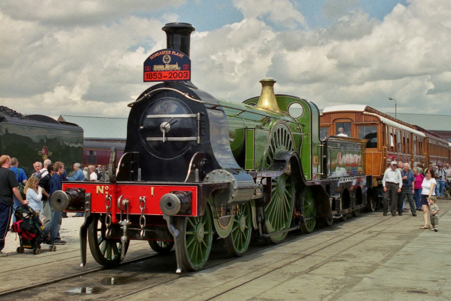 Обои картинки фото техника, паровозы, дорога, паровоз, железная