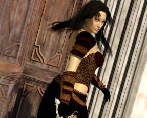 Картинка 3д+графика люди+ people фон взгляд девушка